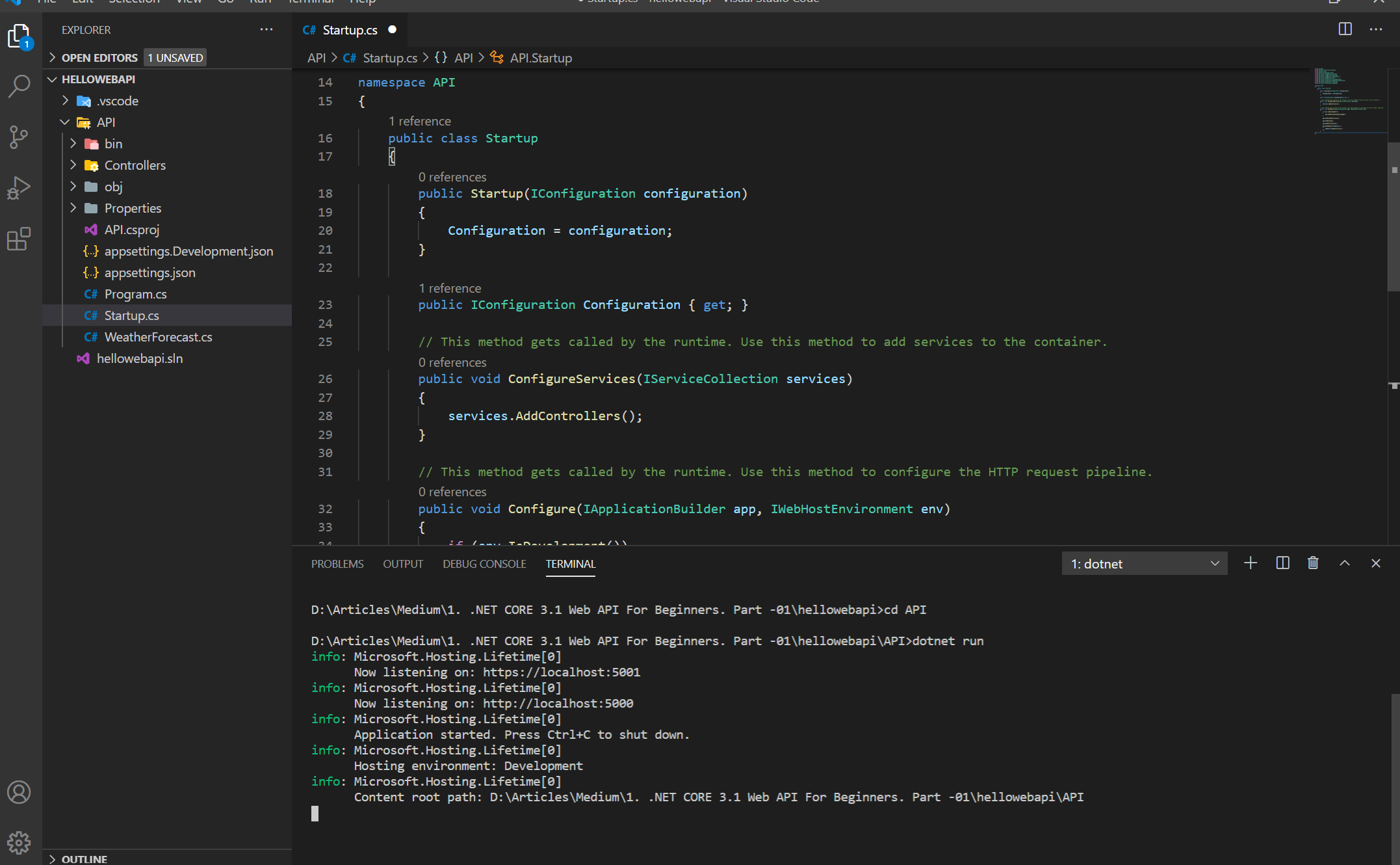.NET CORE 3.1 Web API For Beginners. Part -01 | The Developer Community ...